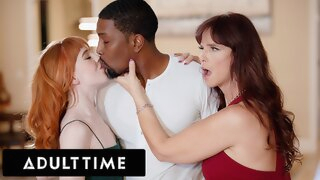 mature ADULT TIME - MILF Syren De Mer & Teen Madi Collins Fight Over Coworker's HUGE Cock! FFM 3-WAY! teen interracial