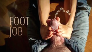 foot fetish Footjob - PissVids footjob pissing