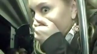 cumshot Aiden Starr - Public Bus blonde interracial